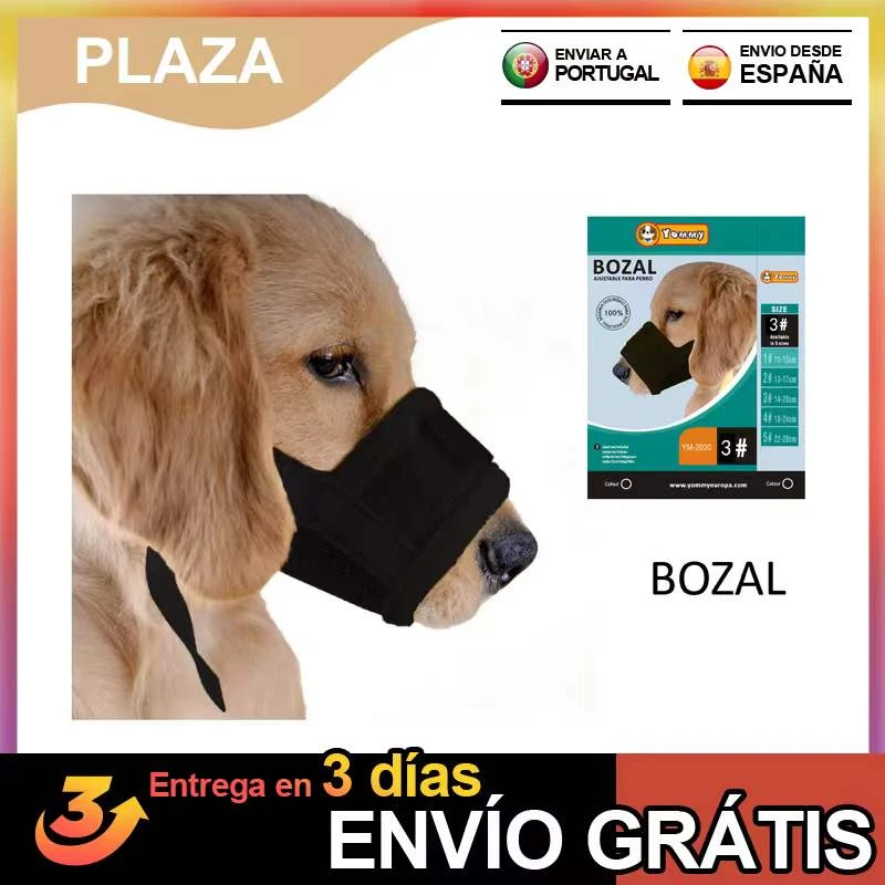5 Bozal Perros, Bozal antiladridos para perros pequeños y grandes, bozales ajustables de malla transpirable para mascotas, bozal Anti mordedura, accesorios para perros| | - AliExpress