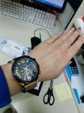 CURREN-Reloj analógico para hombre, cronógrafo deportivo, militar, de cuarzo, masculino