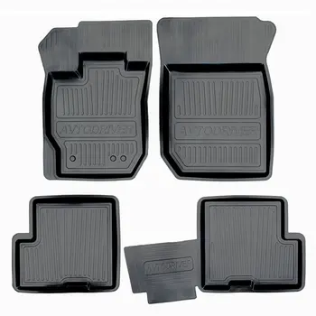 

Rubber interior mats with side for Renault Logan (2004-2014) adrjet024