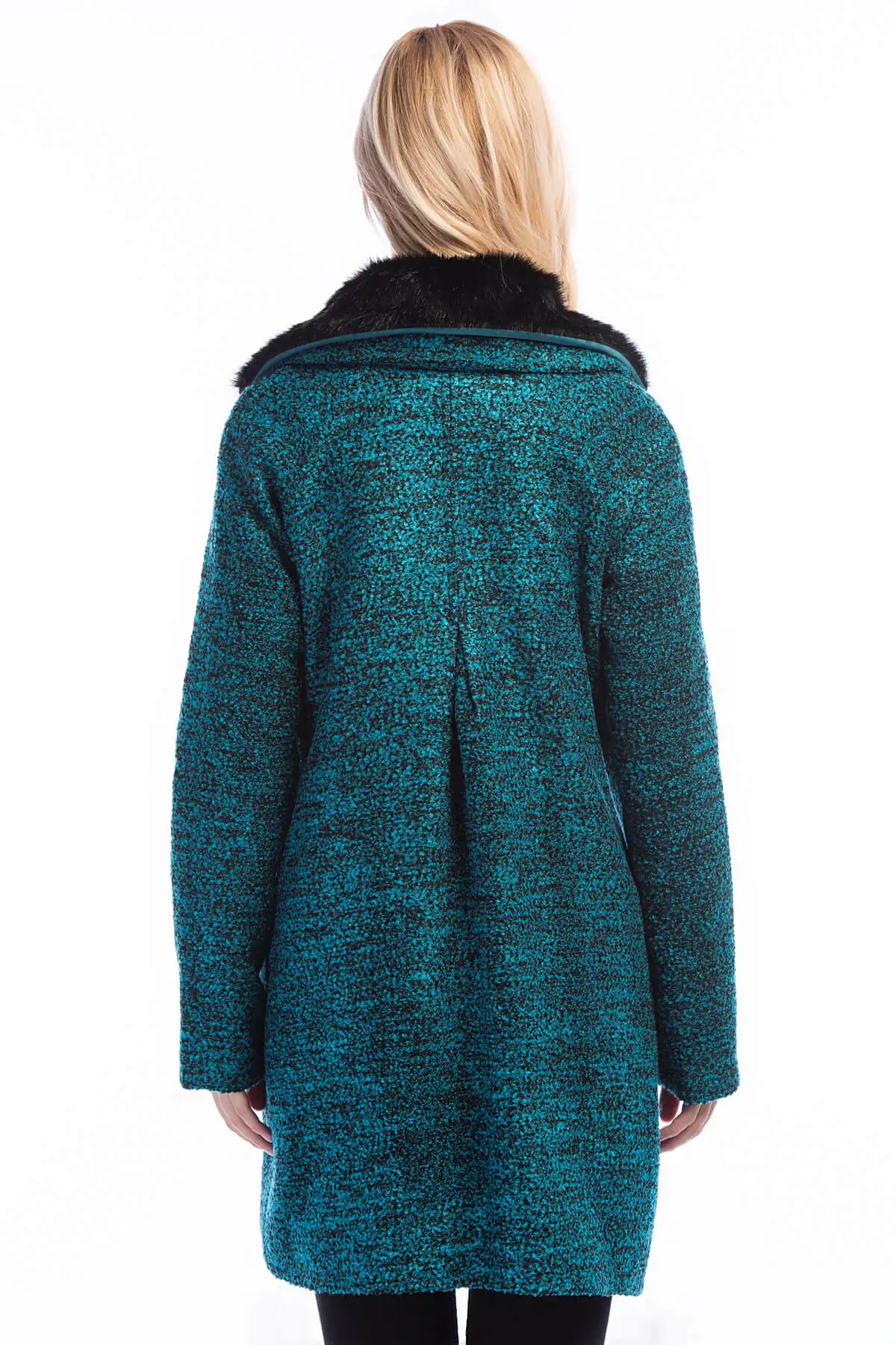 Dewberry женское бирюзовое Coat-1160001Z6411