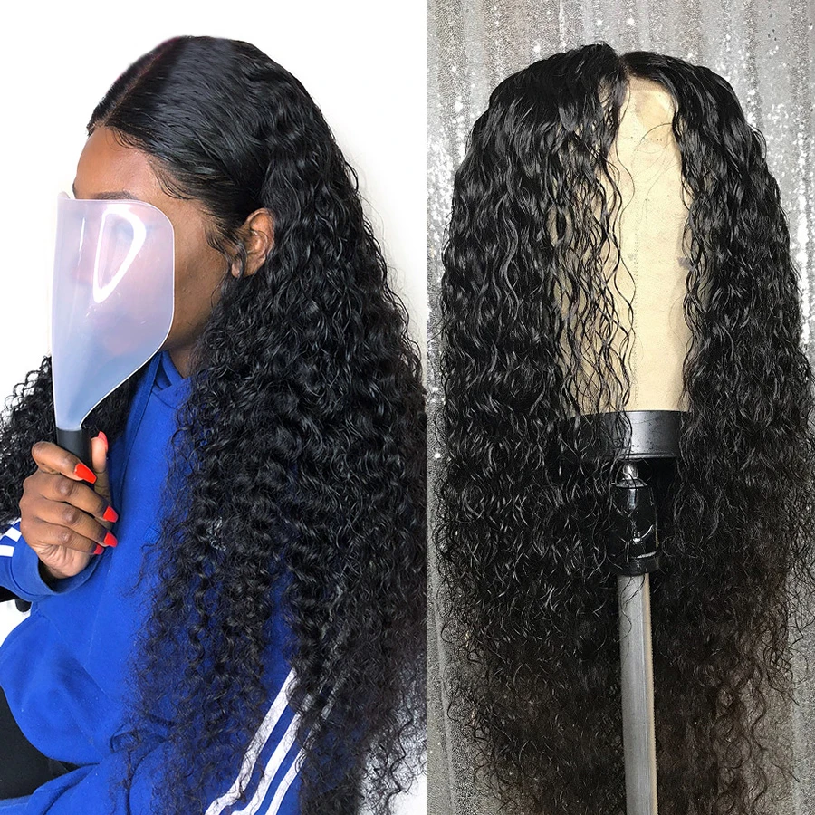 

Deep Wave Curly Human Hair Wig 13*4 Lace front Human Hair Wigs Brazilian Hair Lace Wigs For Women Human Hair Wigs