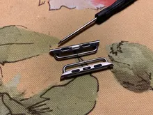 Adaptador de 2 uds. Para correa de reloj de 44mm, 40mm, 42mm/38mm, Conector de correa de reloj de acero inoxidable serie iWatch 6 se 5 4 3, accesorios