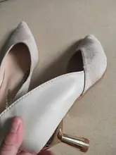 Fashion Shoes Pumps Heel Party-Dress Winter Thin Autumn-Point-Toe Metal Lady New Brand