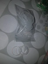 Junta de anillo de silicona blanca VMQ, CS, 2mm, OD, 5 ~ 80mm, grado alimenticio, lavadora a prueba de agua, junta tórica de goma, 10/50 Uds.