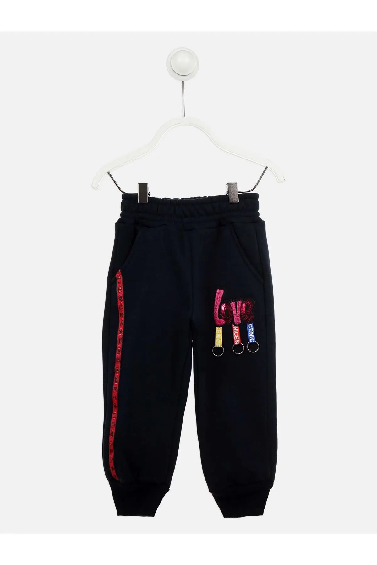 Dark Navy Blue Winter Girls Boy Sweatpants