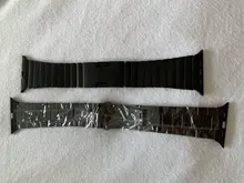 Correa de Metal de acero inoxidable para Apple Watch, pulsera de eslabones ultrafinos de 44mm, 40mm, 42mm y 38mm para IWatch Series 6 SE 5 4 3