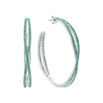 

Silver earrings with cubic zirconium sunlight sample 925