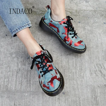 

2020 Flat Shoes Women Leather Brogue Shoes Women Buckle Dress Shoes 3.5cm