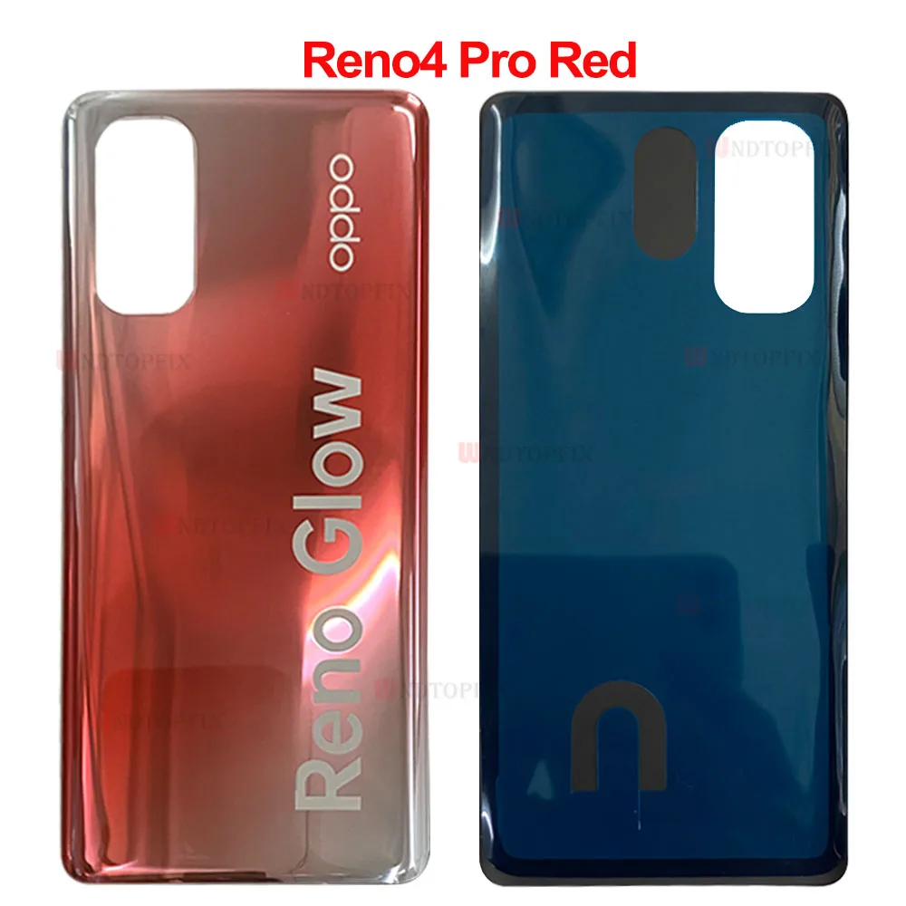 New For Oppo Reno4 Pro Back Battery Cover Door Housing Case Rear Glass Repair Parts For Oppo Reno 4 Battery Cover