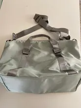 Bolso de viaje grande a la moda para mujer, bolso de mano grande, de nailon, bolso de hombro impermeable, para gimnasio y fin de semana