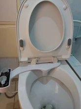 Water Bidet Toilet-Seat Non-Electric Warm Shattaf Dual-Nozzle Self-Cleaning Feminine