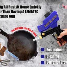 LEMATEC Супер Синий Пескоструйный пистолет для удаления ржавчины пыли Пескоструйный воздушный инструмент с одним бесплатным наконечником Пескоструйный пистолет