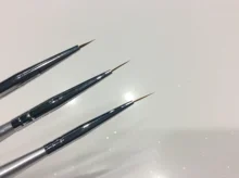 KADS 3 unids/set de uñas profesional cepillo dibujo de pintura de acrílico juego de pinceles para manicura de Gel ultravioleta del constructor Nal cepillos para cepillo