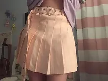 Falda plisada para mujer, falda de cintura alta con forma de corazón, plisado corto, alta calidad, verano 2020