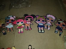 LOL surprise-pegatinas de ropa de muñecas para niñas, parche decorativo bordado para fiesta de cumpleaños
