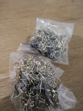 Accesorios para pendientes de 20x17mm ganchos de los pendientes, accesorios para joyería DIY, pendientes de gancho de aleación con forma de gota, 100 Uds.