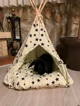 Cat Bed House Teepee Cushion Pet-Tent Puppy Available Outdoor Portable For Dog with Thick