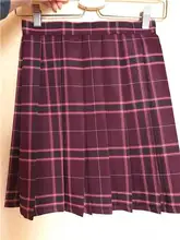 QRWR-minifaldas plisadas para mujer, faldas de cintura alta, estilo coreano japonés, a cuadros, para verano, 2021