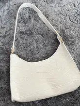 Bolso de compras exquisito para mujer, bolsos grandes de hombro informales Retro, bolso de mano con cadena de Color sólido de cuero para mujer 2020