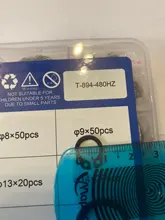 NINDEJIN-Juego de anillos de retención de presión, clip de circlip externo, acero inoxidable, acero al carbono, 5-19mm, 480 Uds.