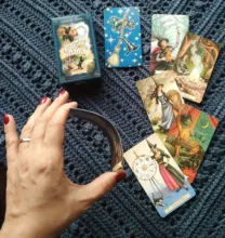 Tarjeta de Tarot de bruja para el día a día, juego de mesa inglés, guía, adivinación, destino, baraja de cartas para entretenimiento de fiesta