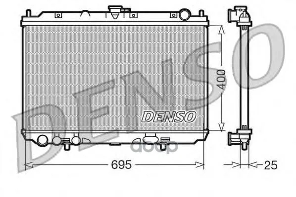 Радиатор Системы Охлаждения Nissan: Almera Tino 2.2 Dci 16v Denso арт. DRM46016
