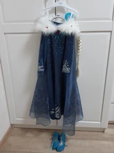 Snow-Costumes Robe Dresses Disfraz Carnaval Princess-Dress Cosplay Girls Kids Vestidor