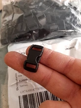 Hebilla de plástico para pulsera de Paracord, hebilla de Liberación lateral contorneado curvado de 100 pulgadas, 3/8 Uds.