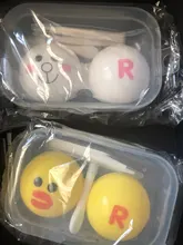 MOONZI verde anual lente de contacto de lentes de contacto para los ojos pequeña hermosa alumno 2 unids/par grado de miopía receta