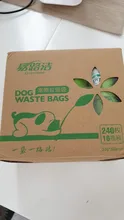 Dog Poop Bags Garbage Bag Degradable Environmentally Portable Pick-up Dispenser Rounded