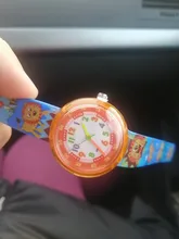 UTHAI CQ15-Reloj de pulsera de cuarzo para niños y niñas, cronógrafo Multicolor con dibujos animados de flores, perro, León