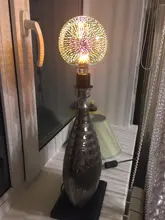 Lamp Light-Bulb Fireworks 3d-Decoration Edison Christmas-Tree Star Novelty Vintage E27 6w