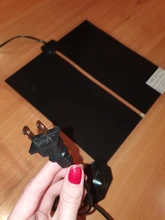 Calentador de temperatura ajustable para mascotas, cama de anfibios, estera de 100-120V, enchufe estadounidense