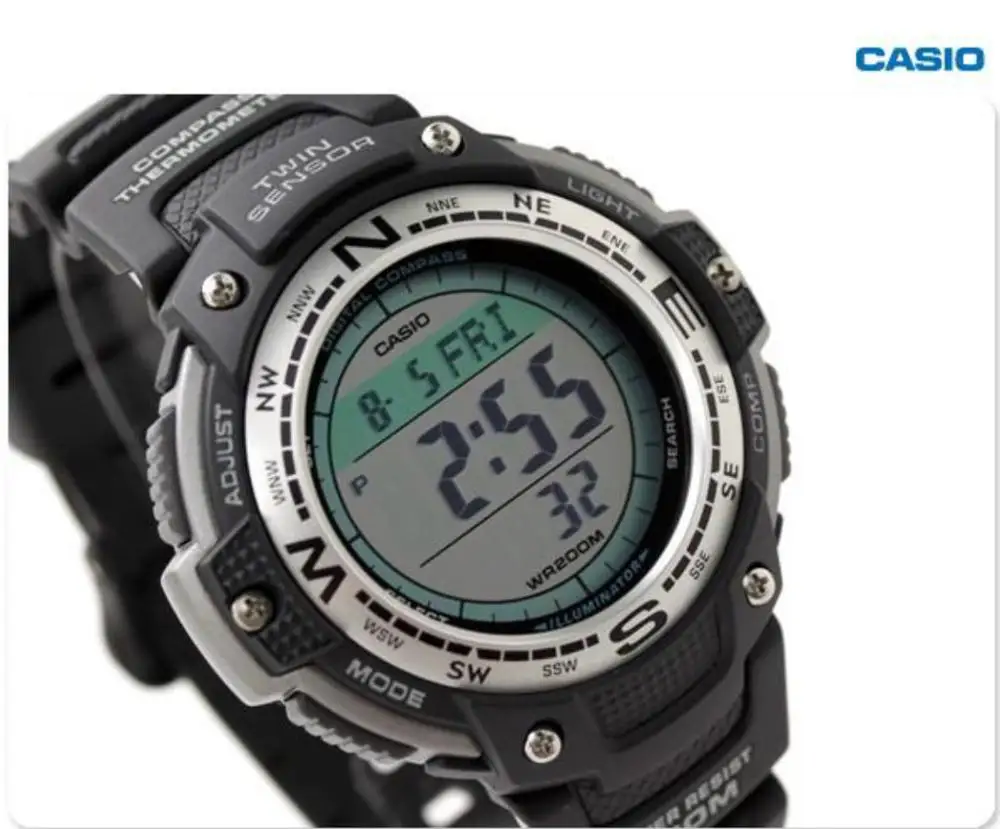 Casio SGW 100 Outgear мужские наручные часы % Оригинал цифровые кварцевые 200 метров