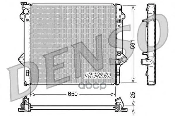 Радиатор Системы Охлаждения Toyota: Land Cruiser 3.0 Denso арт. DRM50046