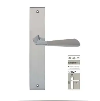 

GAME crank BUDAPEST CHROME BRILLO-NIQUEL SAT with PLATE D27