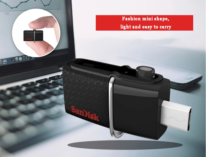 SanDisk USB OTG флеш-накопитель 128 ГБ 256 ГБ 130 МБ/с./с 3,0 флеш-накопитель 16 Гб Внешняя память Флешка 32 Гб OTG 64 Гб Память Usb флешка 3,0