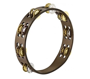 

Ta2vm-wb tambourine 10 ", 2 rows of bells, Brown, Meinl
