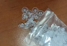 100 unids/lote pendientes accesorios de la joyería de goma de silicona ronda de oreja bloqueado pendiente tapones para DIY EF011