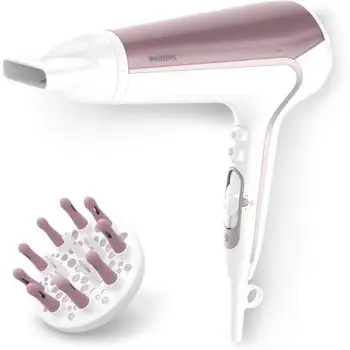 

HAIRDRYER PHILIPS DRYCARE ADVANCED BHD186 PURPLE/WHITE-2200W-COLD AIR-INCLUDES HUB AND NOZZLE-ASA PAIR