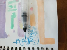 Pincel de pintura rellenable, 1/3/6 piezas, pincel de con depósito de agua para acuarela, lápiz de tinta para pinceles de acuarela suave para pintura, calligráfico, dibujo, suministros de arte