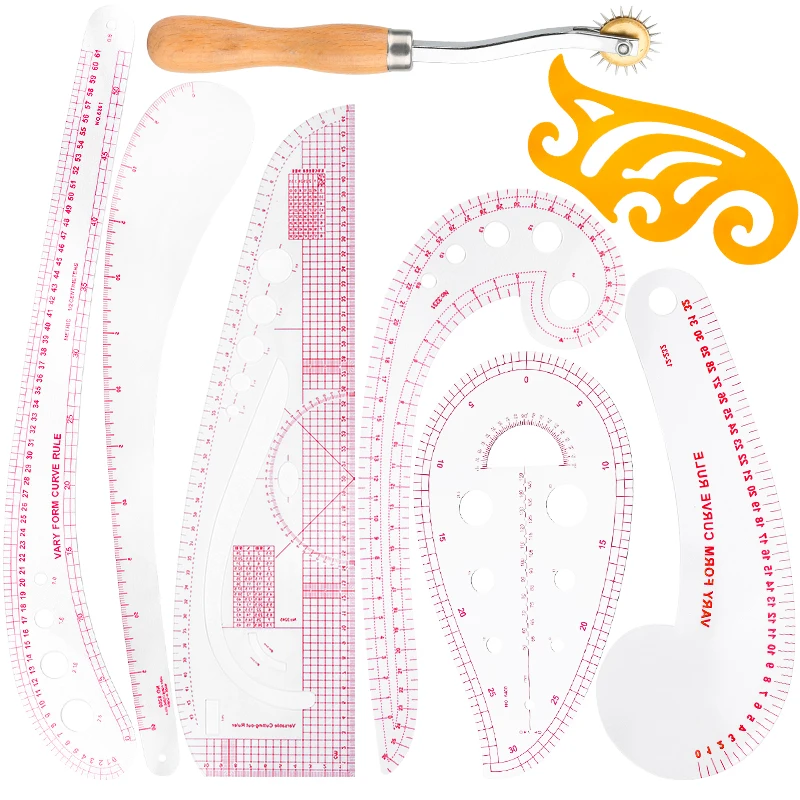 Французская кривая линейка Nonvor набор инструментов для шитья линейки пэчворка