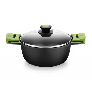 

Pan BRA PRIOR, 24 cms, with glass top, high.