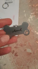 Llavero con chapa de identificación de mascota personalizada antipérdida, colgante con nombre de identificación de mascota grabado para Collar de cachorro de gato, accesorios para mascotas