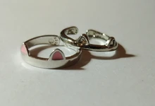 Anillo de Oreja de Gato con diseño abierto para mujer y niña, joyería anillo de moda ajustable, regalo, venta al por mayor