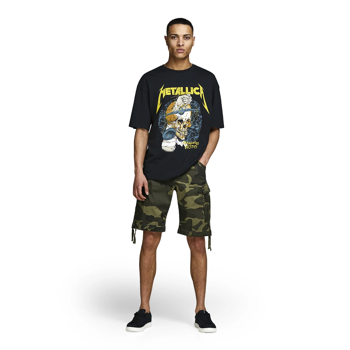 Мужские короткие джинсы Jack &amp Jones 12150740 | Мужская одежда