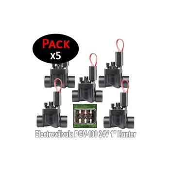 

Solenoid PGV-100 24V 1 "Hunter (Pack 5 units) | Used in irrigation fittings with programmer electrics.