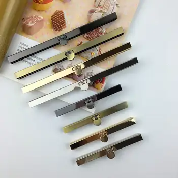 

Purse Lock Straight Channel Wallet Frame bag lock purse frame Metal Lock purse clasp purse hardware screws obag hanger wholesale