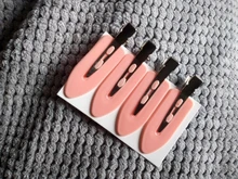 Pinzas para el pelo sin costuras ni curva para mujer y niña, pasador de flequillo lateral con flecos, accesorios para el lavado de la cara, 4 Uds./1 ud.