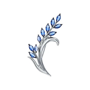 

Silver brooch with cubic zirconia sunlight sample 925